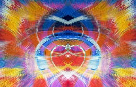 Design element for graphics Visionary surreal artworks Fractal Wall Art Des.. Stock Illustration