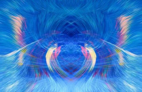 Design element for graphics Visionary surreal artworks Fractal Wall Art Des.. Stock Illustration