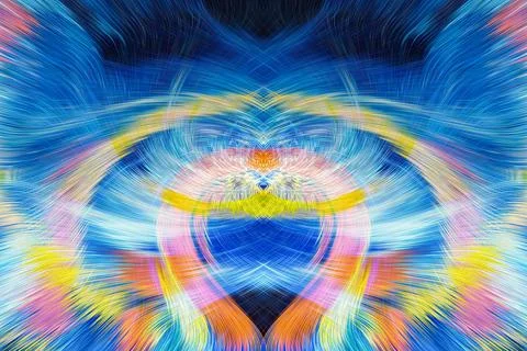 Design element for graphics Visionary surreal artworks Fractal Wall Art Des.. Stockillustratie