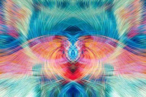 Design element for graphics Visionary surreal artworks Fractal Wall Art Des.. Stock Illustration