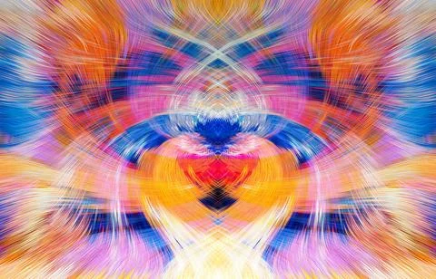 Design element for graphics Visionary surreal artworks Fractal Wall Art Des.. Stock Illustration