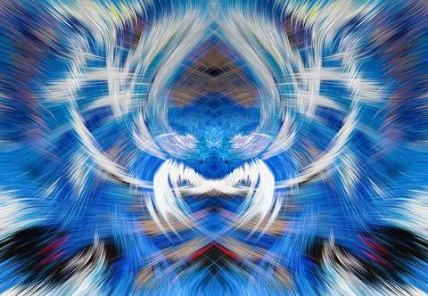 Design element for graphics Visionary surreal artworks Fractal Wall Art Des.. Stock Illustration