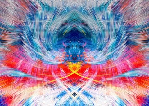 Design element for graphics Visionary surreal artworks Fractal Wall Art Des.. Illustrazione stock