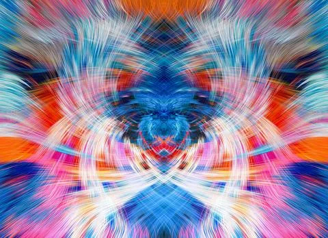Design element for graphics Visionary surreal artworks Fractal Wall Art Des.. 스톡 일러스트