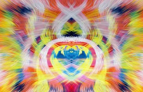 Design element for graphics Visionary surreal artworks Fractal Wall Art Des.. Stock Illustration