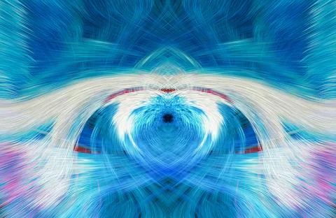 Design element for graphics Visionary surreal artworks Fractal Wall Art Des.. Stock Illustration