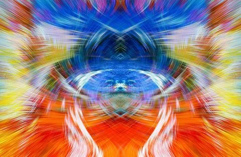 Design element for graphics Visionary surreal artworks Fractal Wall Art Des.. Stockillustratie