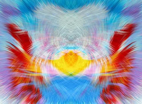 Design element for graphics Visionary surreal artworks Fractal Wall Art Des.. Stock Illustration