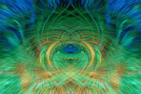 Design element for graphics Visionary surreal artworks Fractal Wall Art Des.. 스톡 일러스트