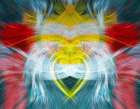 Design element for graphics Visionary surreal artworks Fractal Wall Art Des.. Illustrazione stock