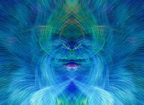 Design element for graphics Visionary surreal artworks Fractal Wall Art Des.. Illustrazione stock