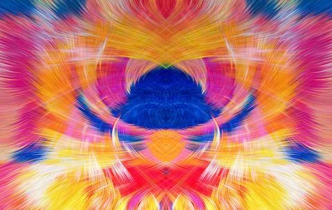 Design element for graphics Visionary surreal artworks Fractal Wall Art Des.. Illustrazione stock