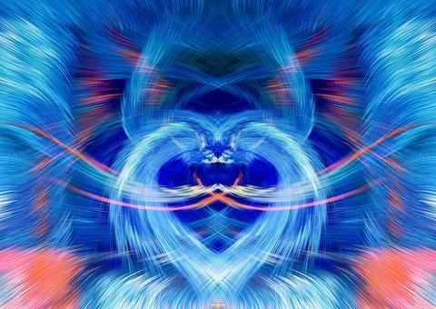 Design element for graphics Visionary surreal artworks Fractal Wall Art Des.. Stock Illustration