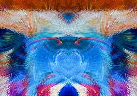 Design element for graphics Visionary surreal artworks Fractal Wall Art Des.. Stock Illustration