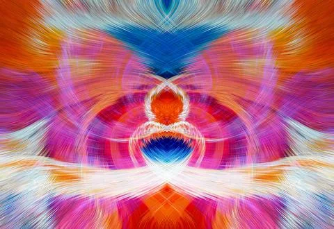 Design element for graphics Visionary surreal artworks Fractal Wall Art Des.. Stock Illustration