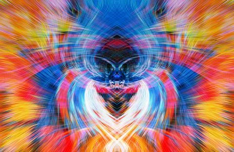 Design element for graphics Visionary surreal artworks Fractal Wall Art Des.. Stock Illustration