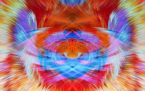 Design element for graphics Visionary surreal artworks Fractal Wall Art Des.. Illustrazione stock