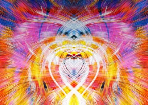 Design element for graphics Visionary surreal artworks Fractal Wall Art Des.. Stock Illustration