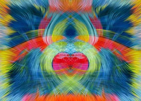 Design element for graphics Visionary surreal artworks Fractal Wall Art Des.. Stock Illustration