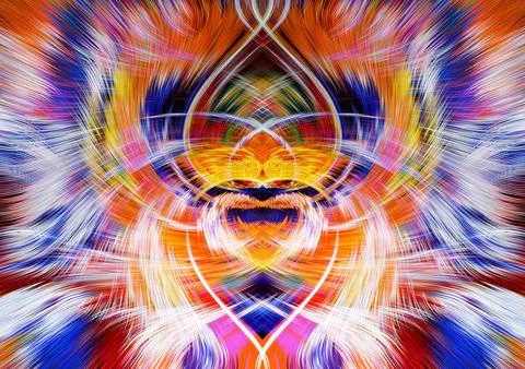 Design element for graphics Visionary surreal artworks Fractal Wall Art Des.. Stock Illustration