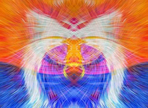 Design element for graphics Visionary surreal artworks Fractal Wall Art Des.. Stockillustratie