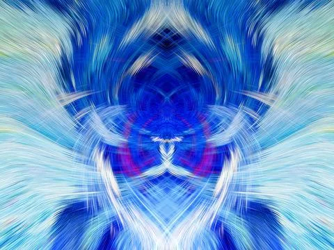 Design element for graphics Visionary surreal artworks Fractal Wall Art Des.. Illustrazione stock