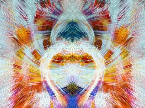 Design element for graphics Visionary surreal artworks Fractal Wall Art Des.. 스톡 일러스트