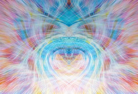 Design element for graphics Visionary surreal artworks Fractal Wall Art Des.. Illustrazione stock
