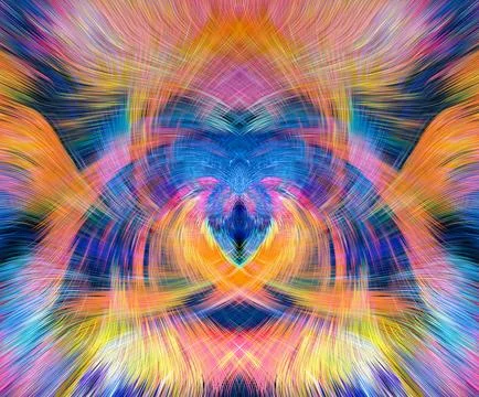 Design element for graphics Visionary surreal artworks Fractal Wall Art Des.. 스톡 일러스트