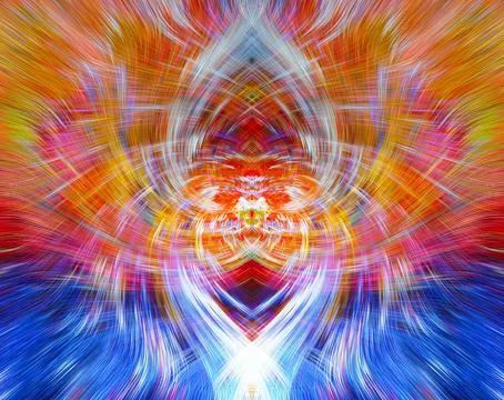 Design element for graphics Visionary surreal artworks Fractal Wall Art Des.. Stock Illustration