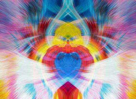 Design element for graphics Visionary surreal artworks Fractal Wall Art Des.. Stock Illustration