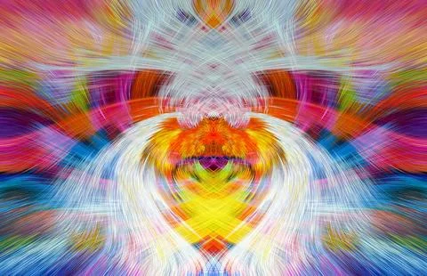 Design element for graphics Visionary surreal artworks Fractal Wall Art Des.. Stock Illustration