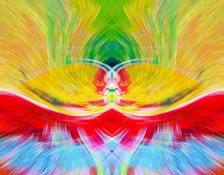 Design element for graphics Visionary surreal artworks Fractal Wall Art Des.. Stock Illustration