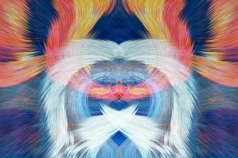 Design element for graphics Visionary surreal artworks Fractal Wall Art Des.. Stock Illustration