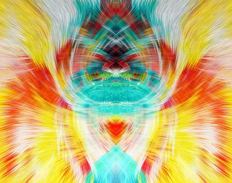 Design element for graphics Visionary surreal artworks Fractal Wall Art Des.. 스톡 일러스트