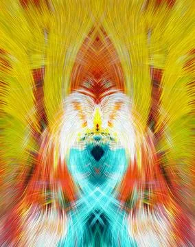 Design element for graphics Visionary surreal artworks Fractal Wall Art Des.. Illustrazione stock
