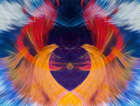 Design element for graphics Visionary surreal artworks Fractal Wall Art Des.. Stock Illustration