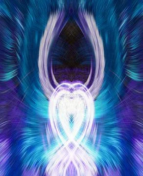 Design element for graphics Visionary surreal artworks Fractal Wall Art Des.. Stock Illustration