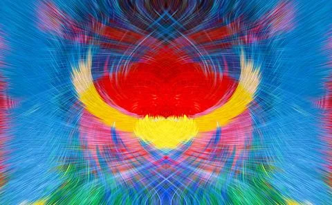 Design element for graphics Visionary surreal artworks Fractal Wall Art Des.. Stock Illustration