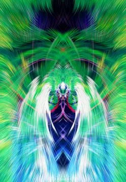 Design element for graphics Visionary surreal artworks Fractal Wall Art Des.. Stock Illustration