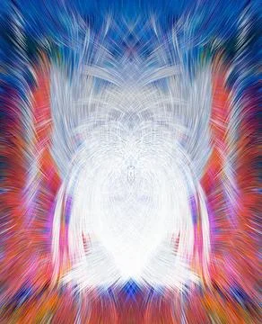 Design element for graphics Visionary surreal artworks Fractal Wall Art Des.. Illustrazione stock