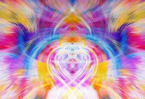 Design element for graphics Visionary surreal artworks Fractal Wall Art Des.. Stockillustratie