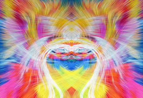 Design element for graphics Visionary surreal artworks Fractal Wall Art Des.. Illustrazione stock