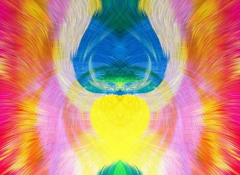 Design element for graphics Visionary surreal artworks Fractal Wall Art Des.. Stock Illustration