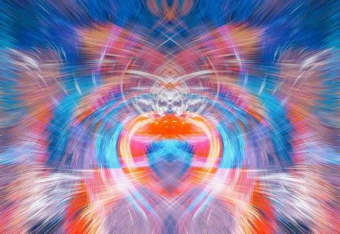 Design element for graphics Visionary surreal artworks Fractal Wall Art Des.. Stock Illustration