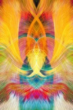 Design element for graphics Visionary surreal artworks Fractal Wall Art Des.. Stock Illustration