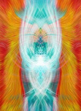 Design element for graphics Visionary surreal artworks Fractal Wall Art Des.. Stock Illustration