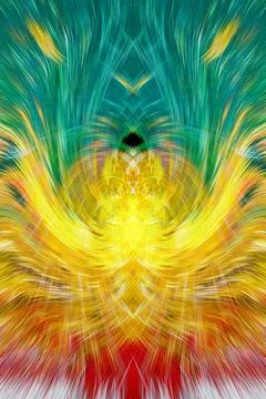 Design element for graphics Visionary surreal artworks Fractal Wall Art Des.. Stockillustratie