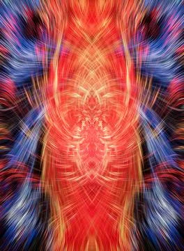 Design element for graphics Visionary surreal artworks Fractal Wall Art Des.. Stock Illustration
