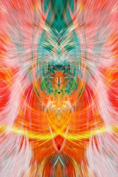 Design element for graphics Visionary surreal artworks Fractal Wall Art Des.. 스톡 일러스트